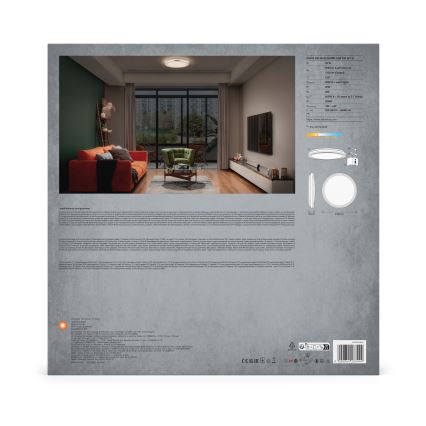 Ledvance - LED Mennyezeti lámpa ORBIS HELMAN LED/24W/230V átm. 39 cm ezüst