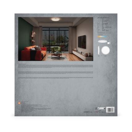 Ledvance - LED Mennyezeti lámpa ORBIS HELMAN LED/36W/230V átm. 48,5 cm ezüst