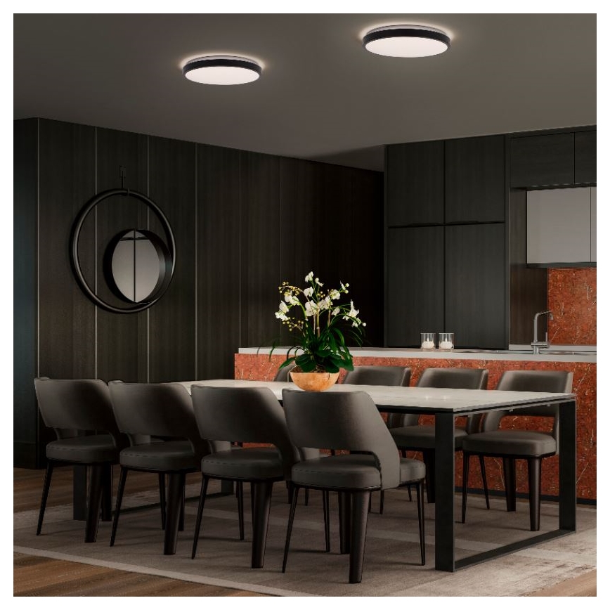 Ledvance - LED Mennyezeti lámpa ORBIS LONDON LED/16W/230V fekete