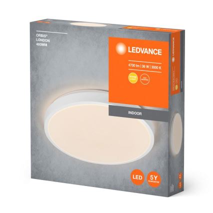Ledvance - LED Mennyezeti lámpa ORBIS LONDON LED/36W/230V fehér