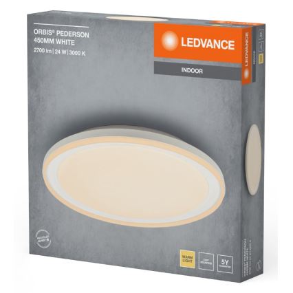 Ledvance - LED Mennyezeti lámpa ORBIS PEDERSON LED/24W/230V átm. 45 cm fehér