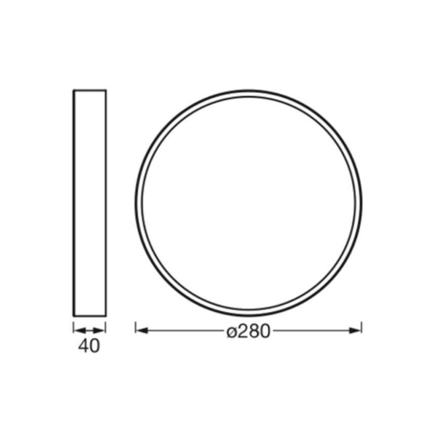Ledvance - LED Mennyezeti lámpa ORBIS SLIM LED/20W/230V fehér
