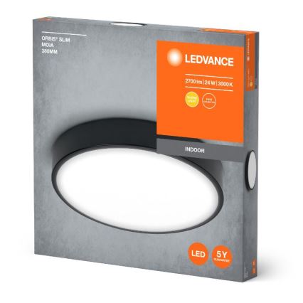 Ledvance - LED Mennyezeti lámpa ORBIS SLIM LED/24W/230V fekete