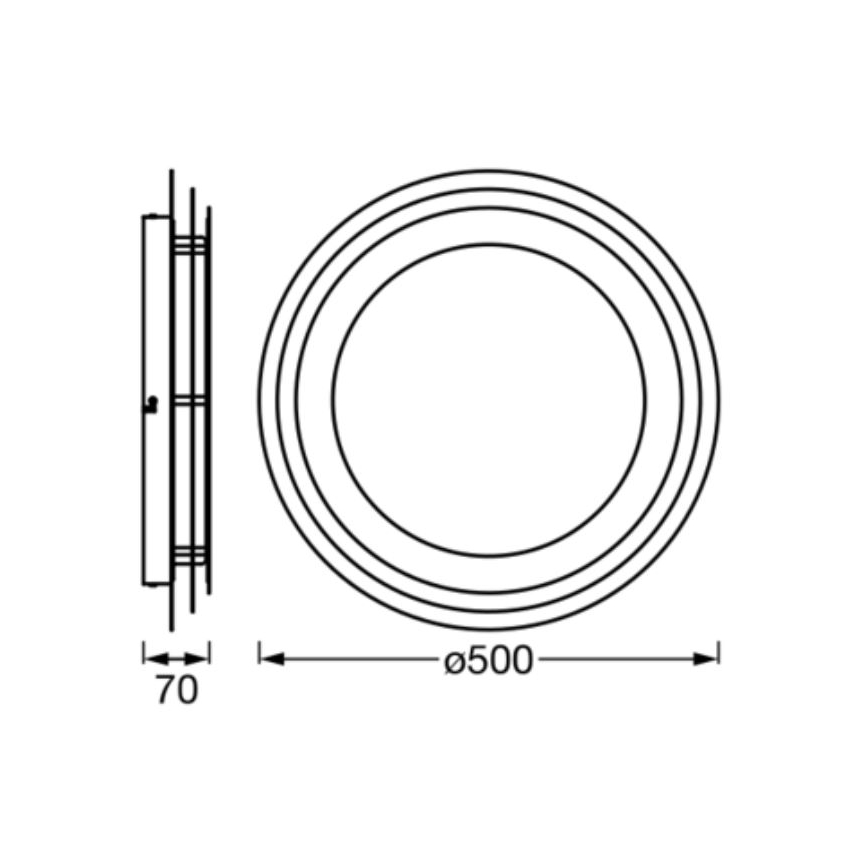Ledvance - LED Mennyezeti lámpa ORBIS SPIRAL LED/38W/230V