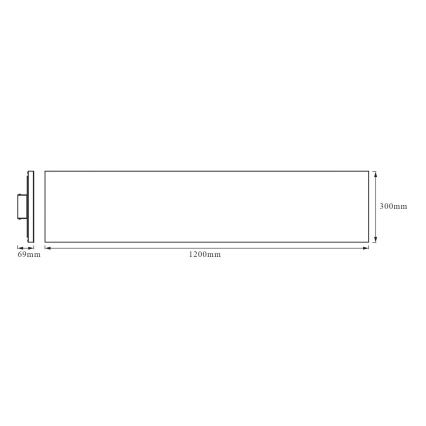 Ledvance - LED mennyezeti panel FRAMELESS LED/40W/230V 3000K