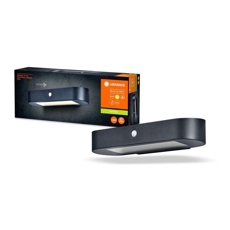 Ledvance - LED Napelemes fali lámpa mozgás és alkonyérzékelővel ENDURA STYLE LED/6W/7,4V 2000 mAh IP44