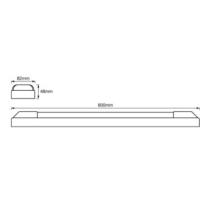 Ledvance - LED Pultvilágítás POWER BATTEN 2xLED/12W/230V 3000K