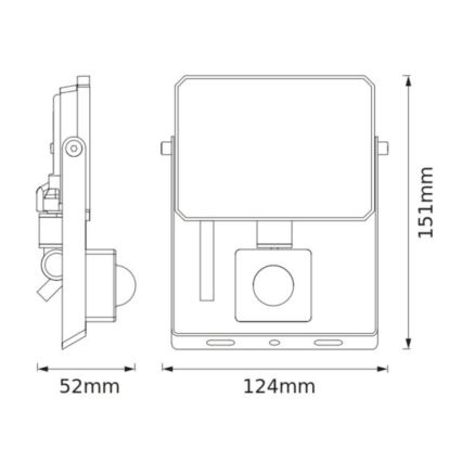 Ledvance - LED reflektor mozgás- és alkonyatérzékelővel FLOODLIGHT LED/20W/230V 3000K IP65