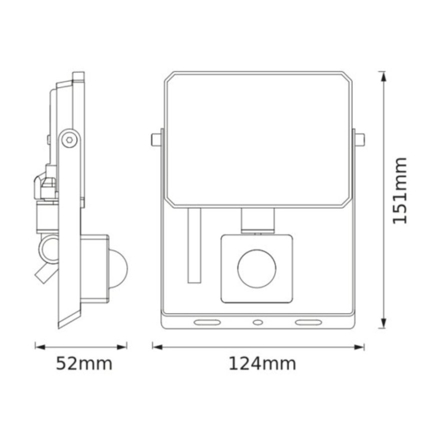 Ledvance - LED reflektor mozgás- és alkonyatérzékelővel FLOODLIGHT LED/20W/230V 3000K IP65
