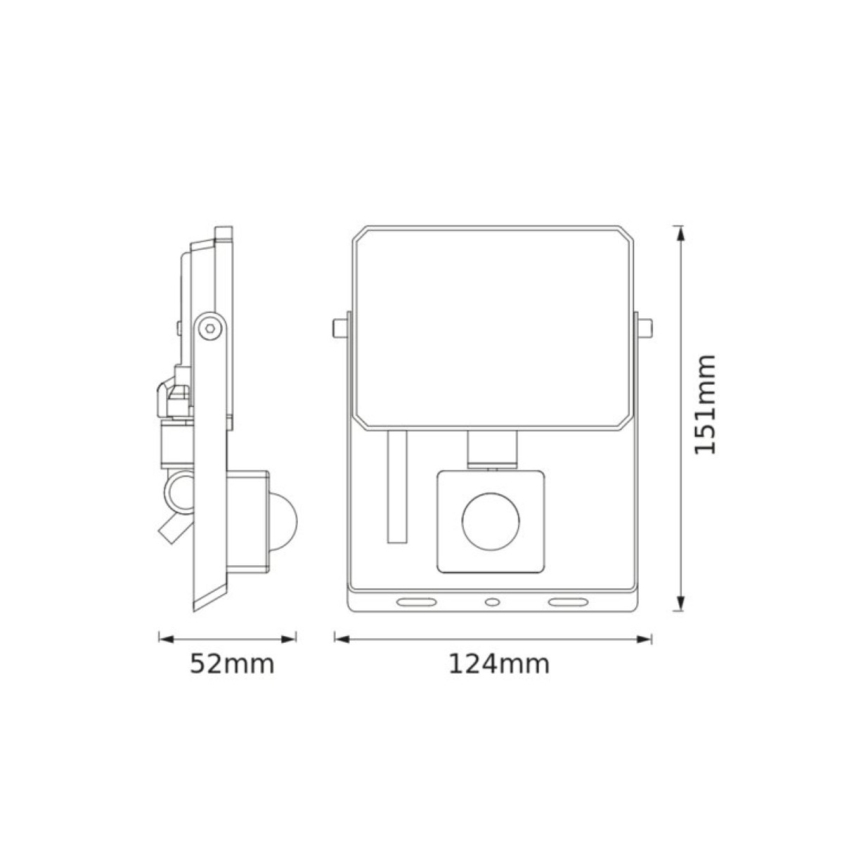 Ledvance - LED-reflektor mozgás- és alkonyérzékelővel FLOODLIGHT LED/20W/230V 4000K IP65