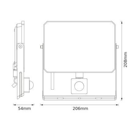Ledvance - LED-reflektor mozgás- és alkonyatérzékelővel FLOODLIGHT LED/50W/230V 3000K IP65
