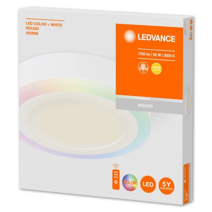 Ledvance - LED RGB dimmelhető mennyezeti lámpa LED/38W/230V + távirányító