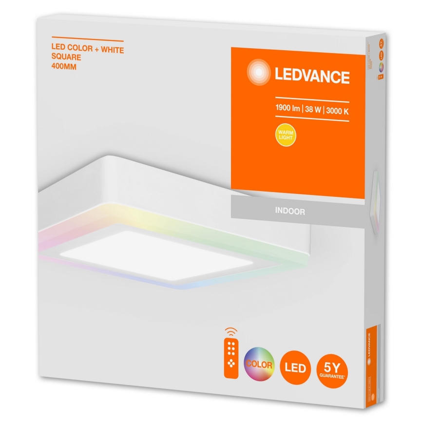 Ledvance - LED RGB dimmelhető mennyezeti lámpa LED/38W/230V + távirányító