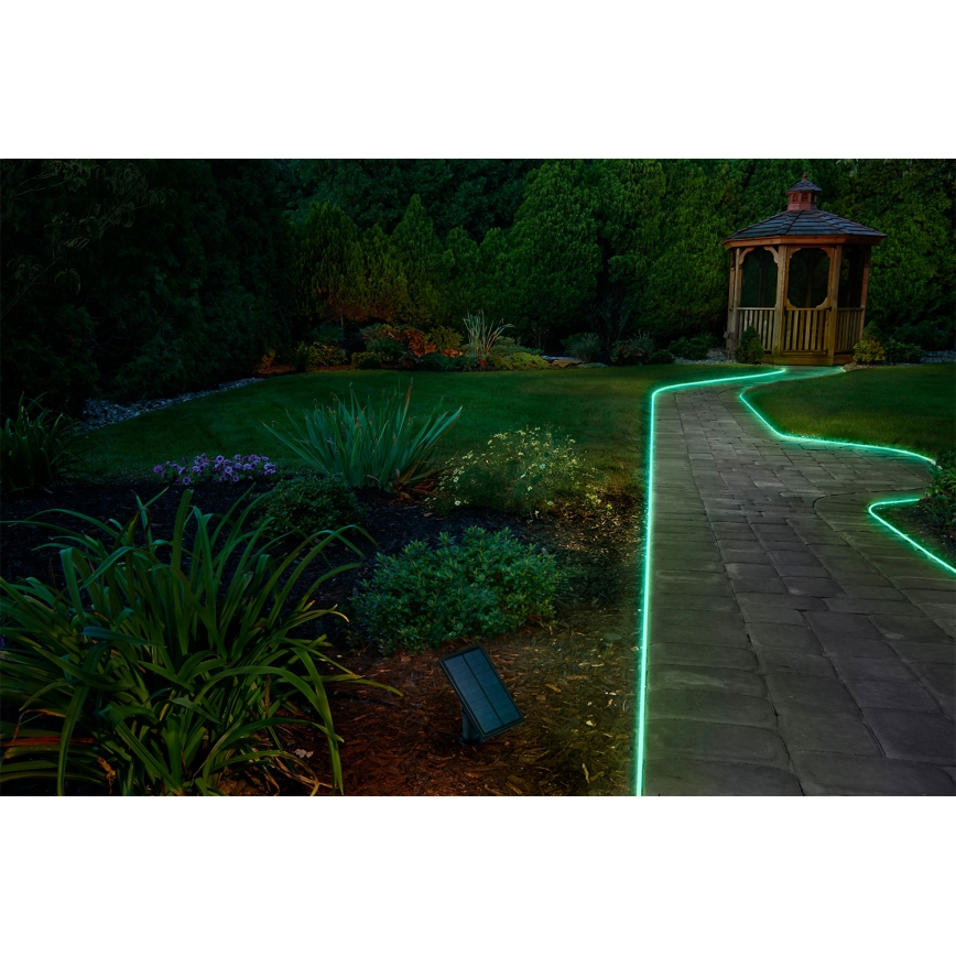 Ledvance - RGB LED fényerőszabályozható napelemes szalag FLEX MAGIC 3m LED/1,2W/5V + távirányító