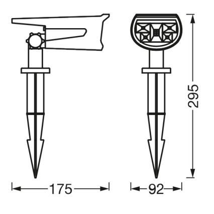 Ledvance - LED RGB Napelemes lámpa ENDURA LED/0,5W/3,6V 1200 mAh IP44