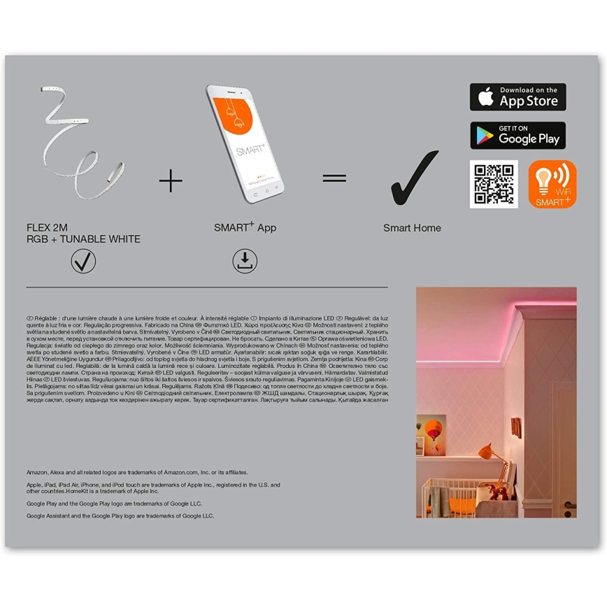 Ledvance - LED RGB+TW Dimmelhető szalag SMART+ FLEX 2m LED/8,5W/230V Wi-Fi