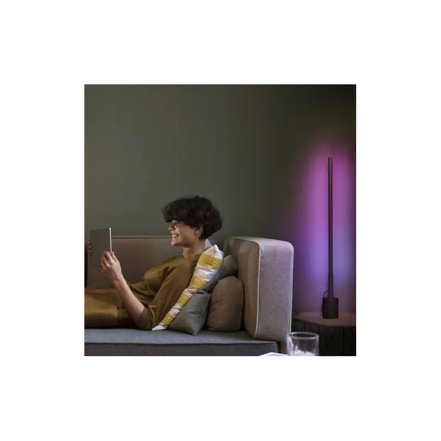 Ledvance - LED RGBW Dimmelhető állólámpa SMART+ FLOOR LED/8W/230V 2700-6500K Wi-Fi fekete + távirányító