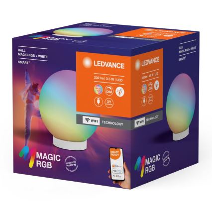 Ledvance - LED RGBW Fényerőszabályozható asztali lámpa SMART+ MAGIC LED/3,5W/5V 2200-6500K Wi-Fi