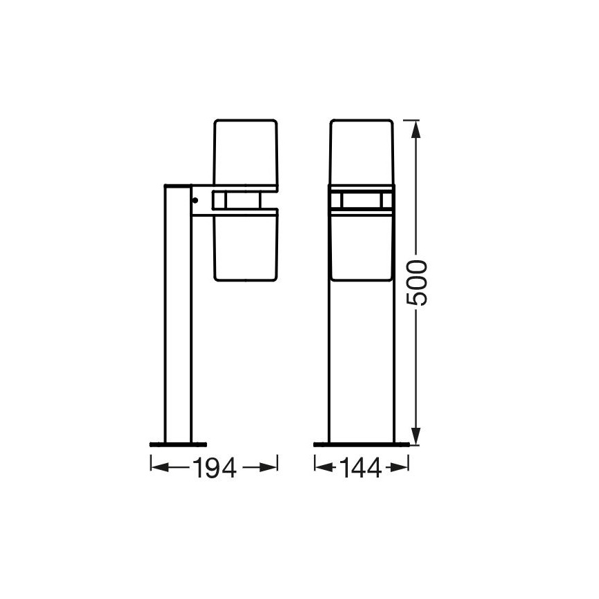 Ledvance - LED RGBW Dimmelhető kültéri lámpa CASCADE 2xLED/7W/230V IP44 Wi-Fi