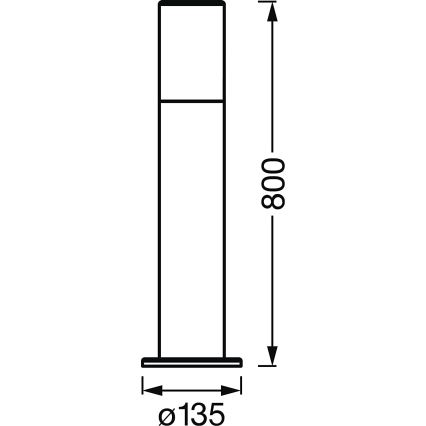 Ledvance - LED RGBW Dimmelhető kültéri lámpa SMART+ PIPE LED/10W/230V Wi-Fi IP44