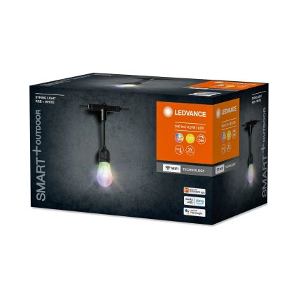 Ledvance - LED RGBW dimmelhető kültéri fényfüzér SMART+ STRING 12xLED/0,37W/230V IP44 Wi-Fi