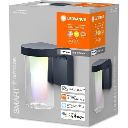 Ledvance - LED RGBW Dimmelhető kültéri fali lámpa SMART+ CASCADE LED/10W/230V Wi-Fi IP44