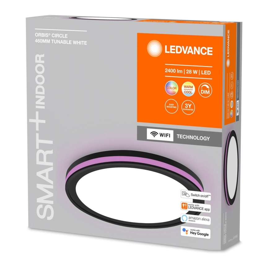 Ledvance -LED RGBW Dimmelhető mennyezeti lámpa SMART+ CIRCLE LED/28W/230V Wi-Fi