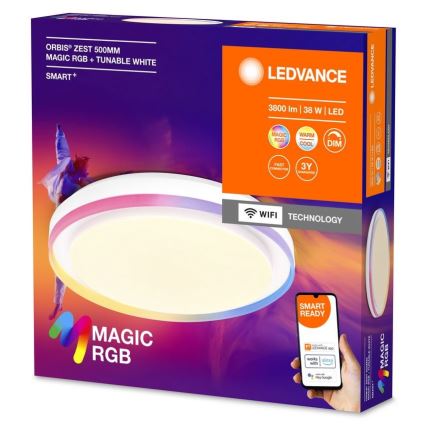 Ledvance - LED RGBW Dimmelhető mennyezeti lámpa SMART+ MAGIC LED/38W/230V  2700-6500K Wi-Fi
