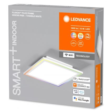 Ledvance - LED RGBW Dimmelhető mennyezeti lámpa SMART+ PLANON LED/18W/230V 2700-6500K Wi-Fi