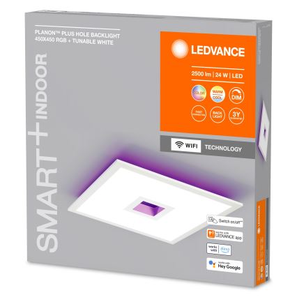 Ledvance - LED RGBW Dimmelhető mennyezeti lámpa SMART+ PLANON LED/24W/230V 2700-6500K Wi-Fi