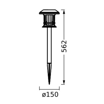 Ledvance - LED RGBW Dimmelhető napelemes lámpa SMART+ SOLAR LED/0,12W/3,2V 3000-6500K IP44