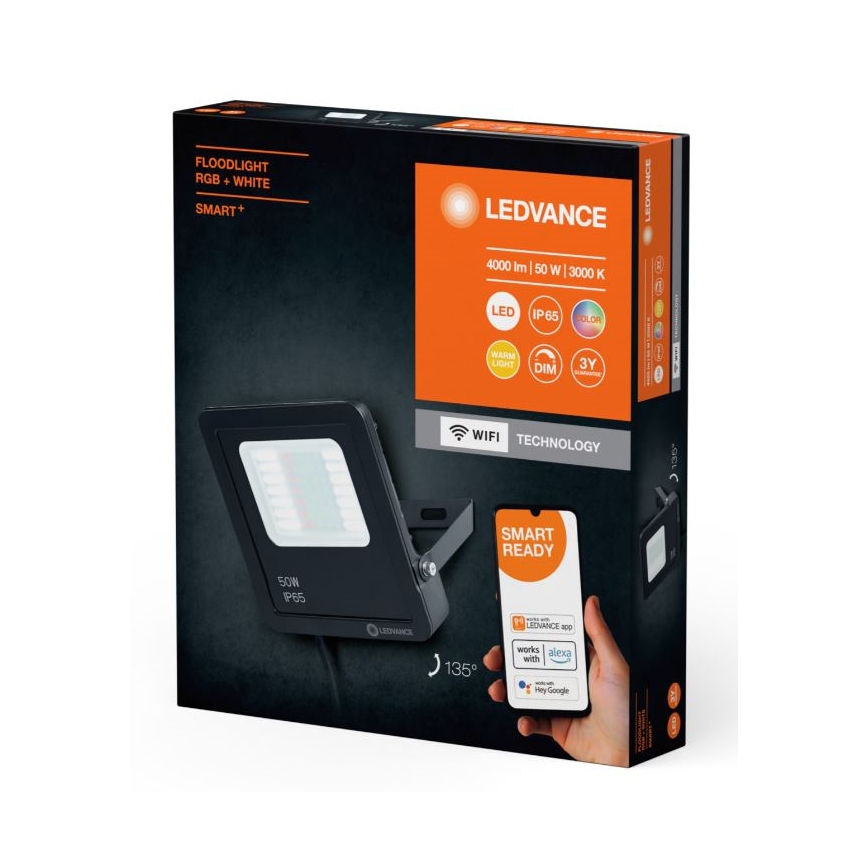 Ledvance - LED RGBW Dimmelhető kültér reflektor SMART+ FLOODLIGHT LED/50W/230V IP65 Wi-Fi