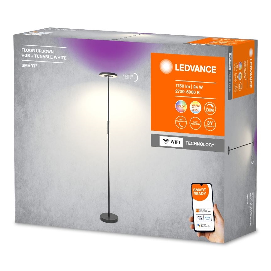 Ledvance - LED RGBW Dimmelhető állólámpa SMART+ FLOOR LED/24W/230V 2700-5000K Wi-Fi