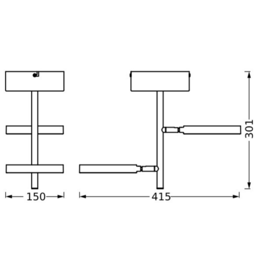 Ledvance - LED Spotlámpa DECOR SATURN 2xLED/11W/230V 3000/4200/6500K