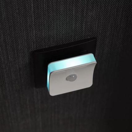 Ledvance - LED RGB irányfény aljzatba, érzékelővel LUNETTA LED/0,3W/230V