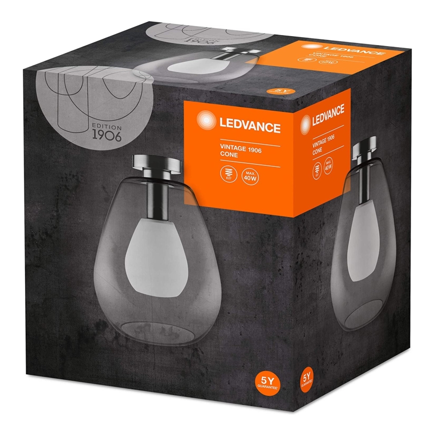 Ledvance - Mennyezeti lámpa CONE 1xE27/40W/230V