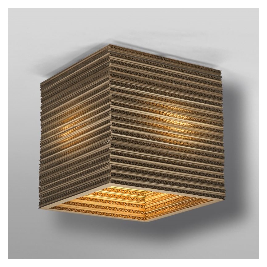 Ledvance - Mennyezeti lámpa DECOR CARDBOARD 1xE27/15W/230V 25x25 cm