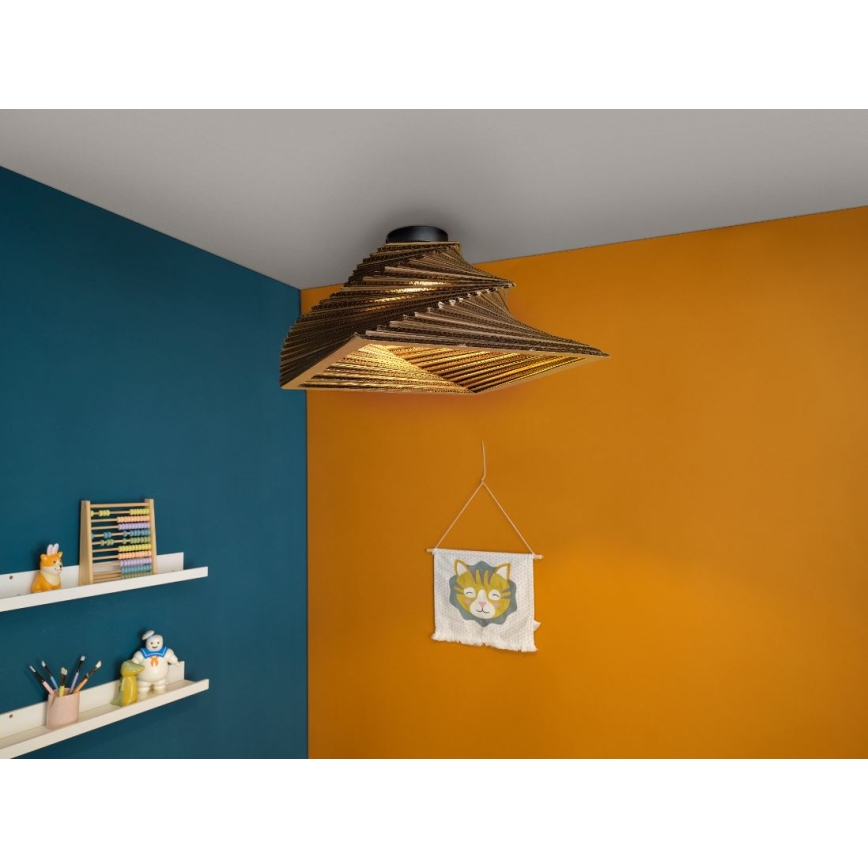 Ledvance - Mennyezeti lámpa DECOR CARDBOARD 1xE27/15W/230V 40x40 cm