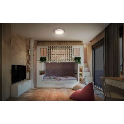 Ledvance - Mennyezeti lámpa ORBIS MADRID 2xE27/10W/230V fehér