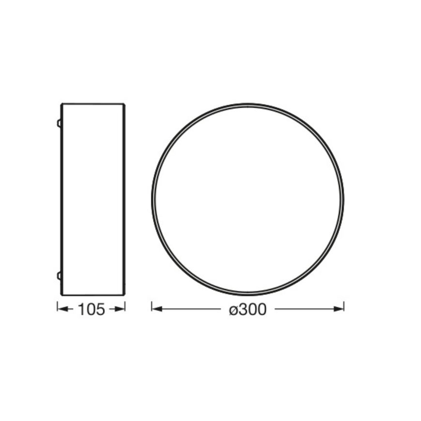 Ledvance - Mennyezeti lámpa ORBIS PÁRIZS 1xE27/25W/230V fekete