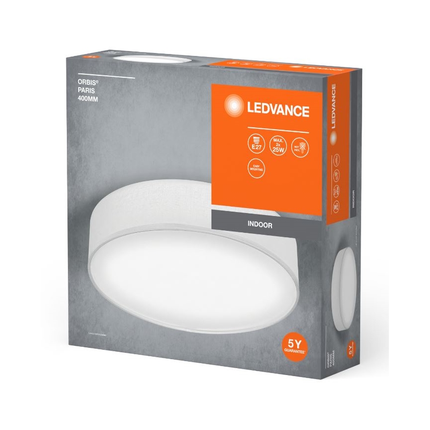 Ledvance - Mennyezeti lámpa ORBIS PÁRIZS 2xE27/25W/230V fehér