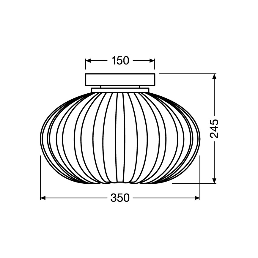 Ledvance - Mennyezeti lámpa PUMPKIN 1xE27/40W/230V