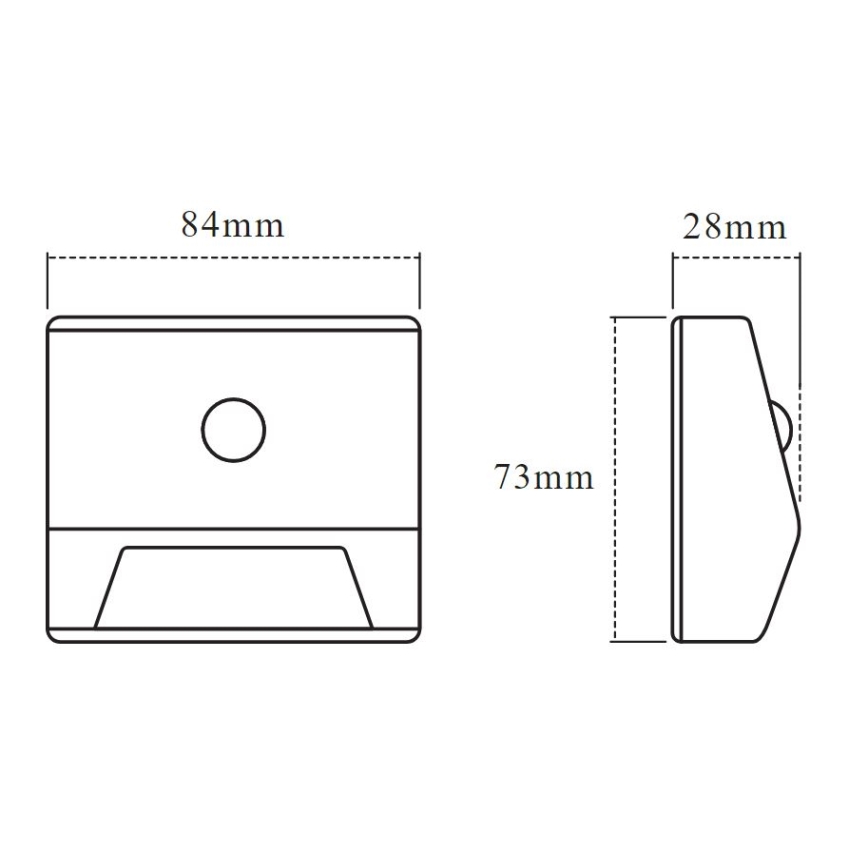 Ledvance - LED lépcsővilágítás érzékelővel NIGHTLUX LED/0,25W/3×AAA IP54
