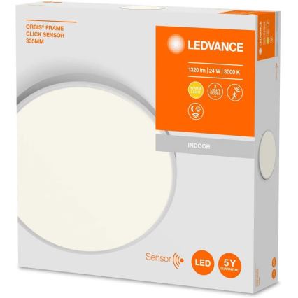 Ledvance - LED mennyezeti lámpa érzékelővel ORBIS LED/24W/230V 3000K