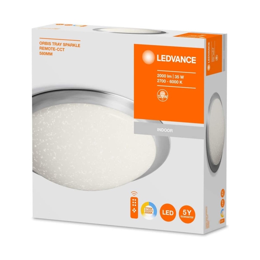 Ledvance - LED dimmelhető mennyezeti lámpa ORBIS SPARKLE LED/35W/230V 2700-6500 + távirányító