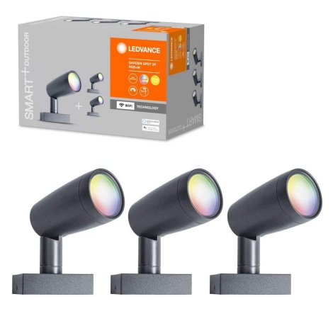 Ledvance - SET 3x LED RGBW kültéri lámpa SMART + SPOT 3xLED / 4,5W / 230V IP65 Wi-Fi
