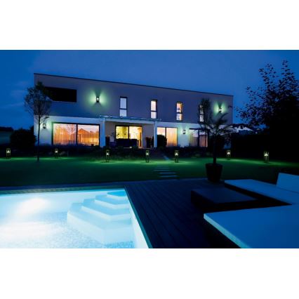 Ledvance - LED RGBW dimmelhető napelemes fali lámpa mozgás- és alkonyatérzékelővel SMART+ ALPS LED/6W/3,7V 2200 mAh 3000K IP44