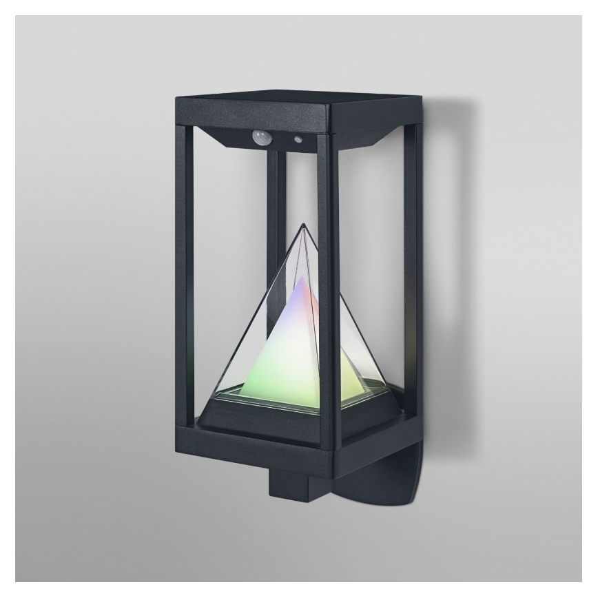 Ledvance - LED RGBW dimmelhető napelemes fali lámpa mozgás- és alkonyatérzékelővel SMART+ ALPS LED/6W/3,7V 2200 mAh 3000K IP44