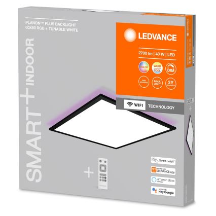 Ledvance - LED RGBW állítható fényerejű mennyezeti panel SMART+ PLANON LED/40W/230V Wi-Fi + távirányító