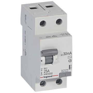 Legrand - 2 pólusú RX3 FI-relé 2P 25 A 30 mA AC
